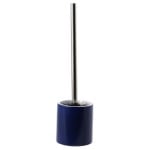 Toilet Brush, Gedy YU33-05, Blue Steel Free Standing Toilet Brush Holder in Resin